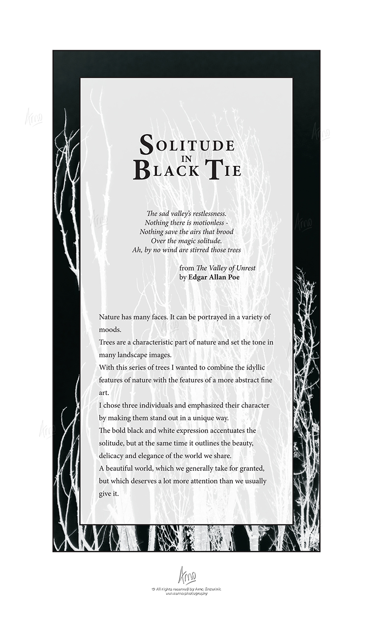 solitude, black, tie, artist, statement
