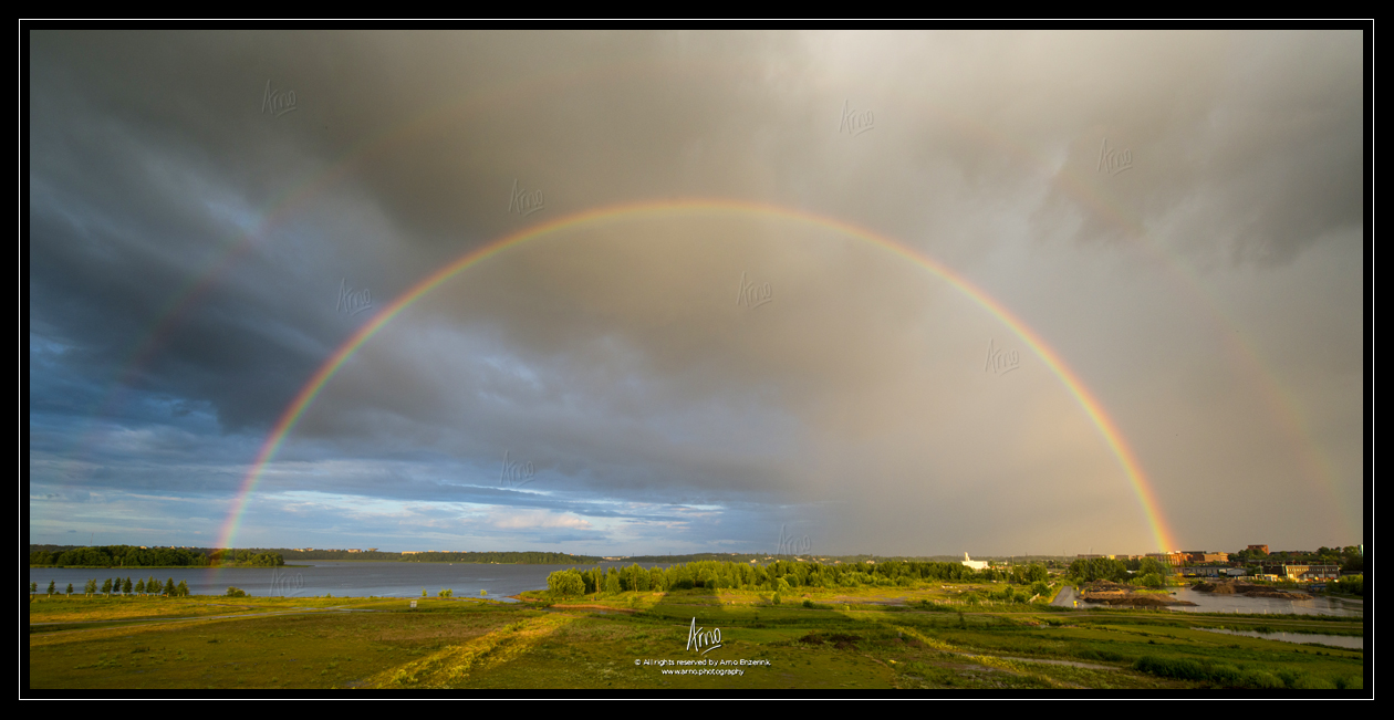 rainbow, landscape, photography